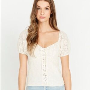 Floral Lace Top- NWT